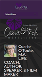Mobile Screenshot of carrieotoole.com